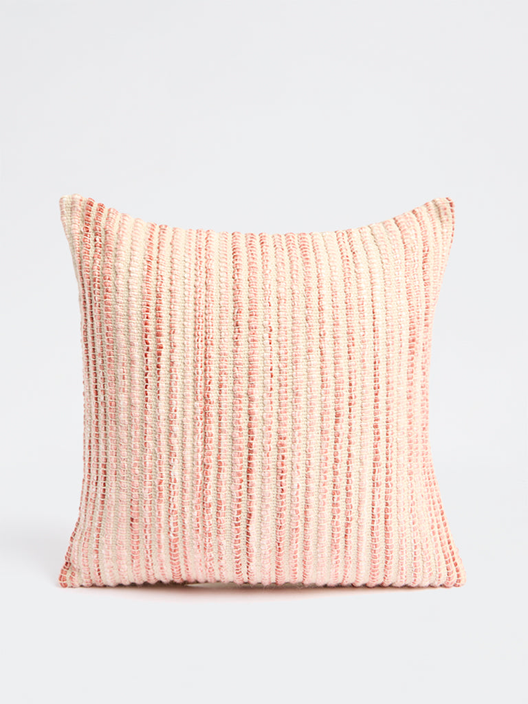 Fast Wear Pink Graded Striped Cushion Cover