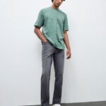 Fast Wear Charcoal Relaxed-Fit Mid-Rise Jeans