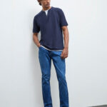 Fast Wear Blue Relaxed-Fit Mid-Rise Jeans
