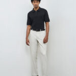 Fast Wear Light Beige Relaxed-Fit Mid-Rise Chinos
