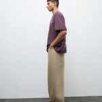 Fast Wear Taupe Relaxed-Fit Mid-Rise Jeans