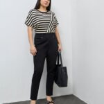 Fast Wear Black Solid High-Rise Cotton-Blend Jeggings