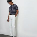 Fast Wear Off-White Relaxed-Fit Mid-Rise Cotton-Blend Trousers
