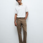 Fast Wear Taupe Relaxed-Fit Mid-Rise Jeans