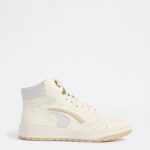 Fast Wear Off-White Perforated Hi-Top Sneakers