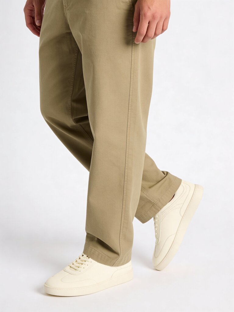 Fast Wear Ivory Perforated Lace-Up Sneakers