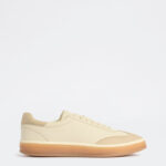 Fast Wear Beige Contrast-DFast Weariled Lace-Up Sneakers