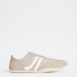 Fast Wear Grey Suede Lace-Up Sneakers