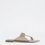 Fast Wear Light Gold Braided Kolhapuri Sandals