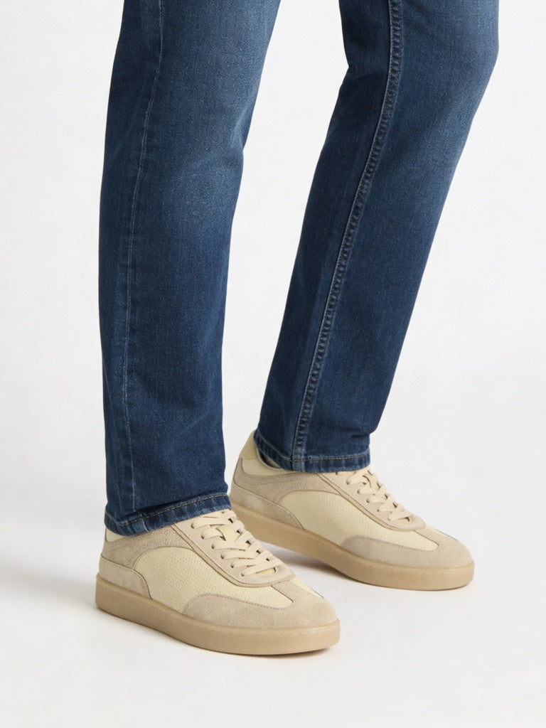 Fast Wear Taupe Perforated Sneakers