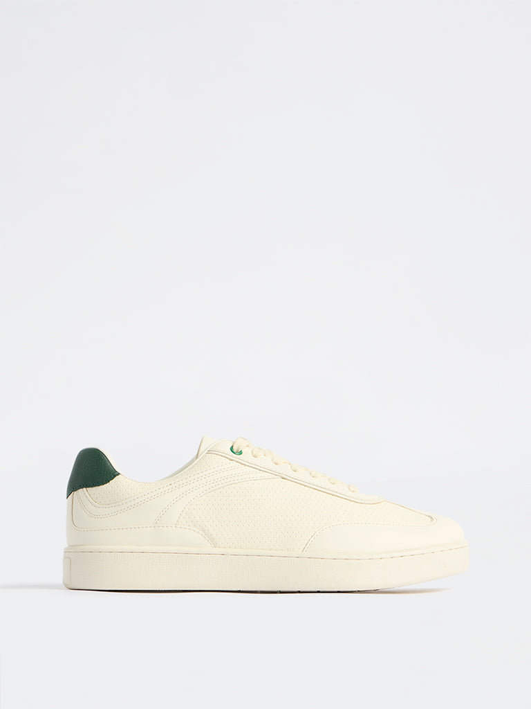 Fast Wear White Perforated Sneakers