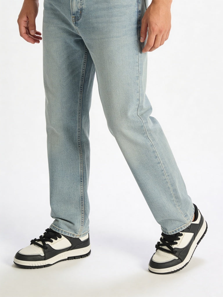 Fast Wear Black Colour-Blocked Lace-Up Sneakers