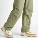 Fast Wear Beige Colour-Block Lace-Up Sneakers