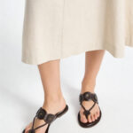 Fast Wear Dark Brown Braided Kolhapuri Sandals