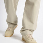 Fast Wear Taupe Suede Lace-Up Sneakers