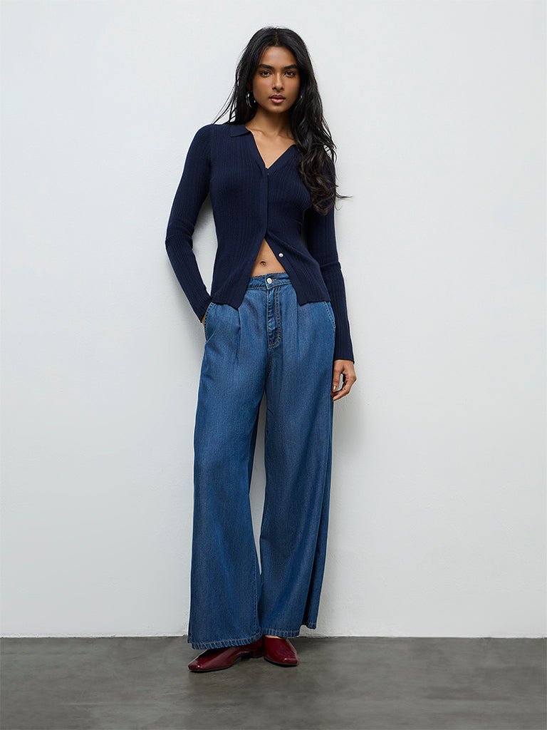 Fast Wear Blue High Rise Jeans
