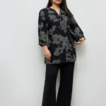 Fast Wear Black Printed Tunic