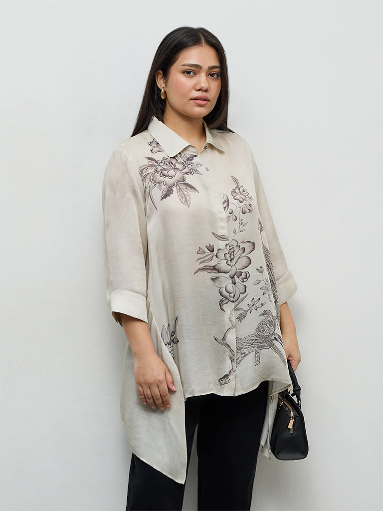 Fast Wear Light Taupe Nature-Inspired Tunic