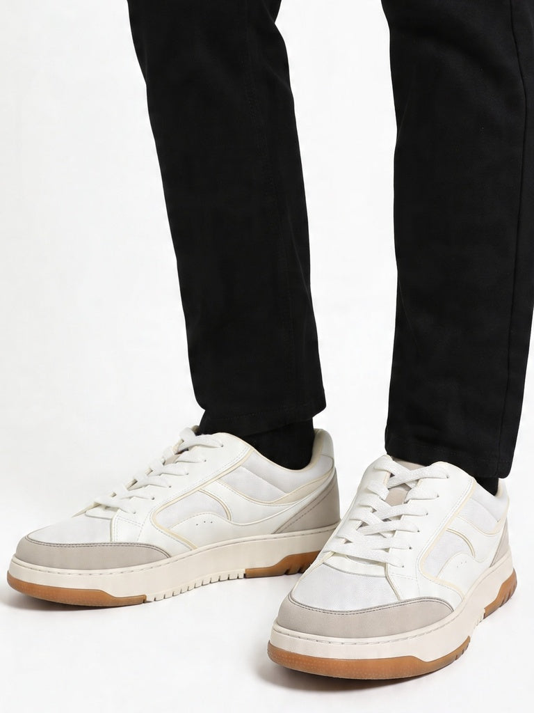 Fast Wear White Mesh DFast Weariled Lace-Up Sneakers