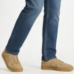 Fast Wear Brown Suede Lace-Up Sneakers