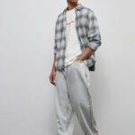 Fast Wear Grey Faded Mid-Rise Skater-Fit Jeans