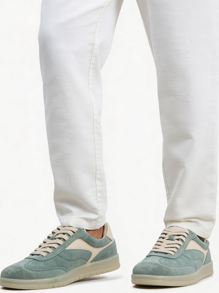 Fast Wear Blue Suede Textured Sneakers