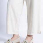 Fast Wear Beige Floral Embroidered Flat Loafers