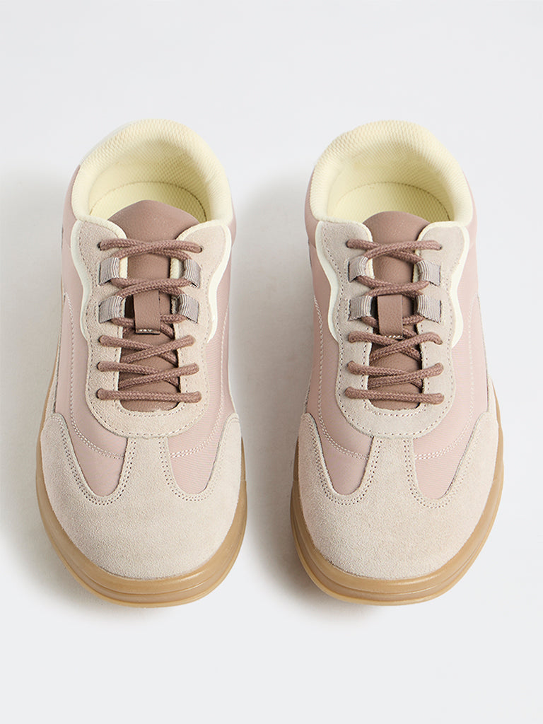 Fast Wear Lilac Suede Lace-Up Sneakers