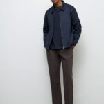 Fast Wear Dark Brown Relaxed-Fit Mid-Rise Cotton Pants