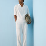 Fast Wear Off-White Relaxed-Fit Mid-Rise Cotton-Blend Chinos