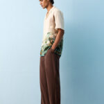 Fast Wear Dark Brown Relaxed-Fit Mid-Rise Cotton-Blend Chinos