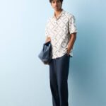 Fast Wear Navy Relaxed-Fit Mid-Rise Cotton-Blend Chinos