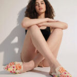 Fast Wear Cream Floral Embroidered Mules