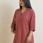 Fast Wear Red Polka Dotted Tunic