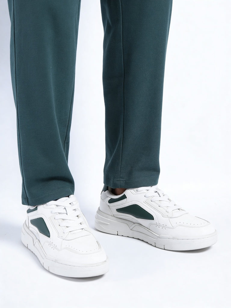 Fast Wear White And Green Sneakers