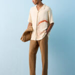 Fast Wear Brown Relaxed-Fit Mid-Rise Cotton Chinos
