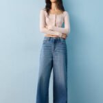 Fast Wear Blue Washed High-Rise Jeans