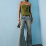 Fast Wear Light Blue Washed High-Rise Bootcut Jeans