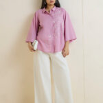 Fast Wear Pink Floral Embroidered Cotton Tunic