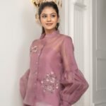 Mauve Embellished Shirt