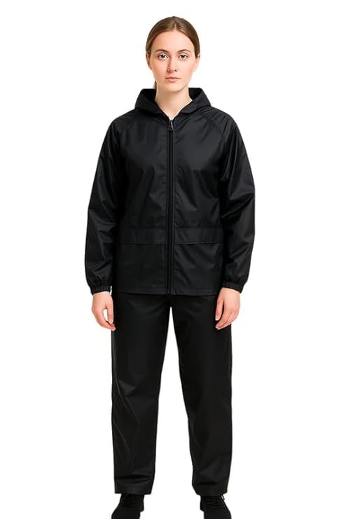 Women's Premium Waterproof Rain Suit with Jacket and Pants Set
