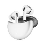 White Aero TWS Earbuds Custom EQ, Wireless Bluetooth 5.4, Music & App Support, 50H Playtime, Fast Charging Case