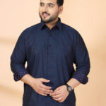 Plus Size Men Classic Printed Formal Shirt