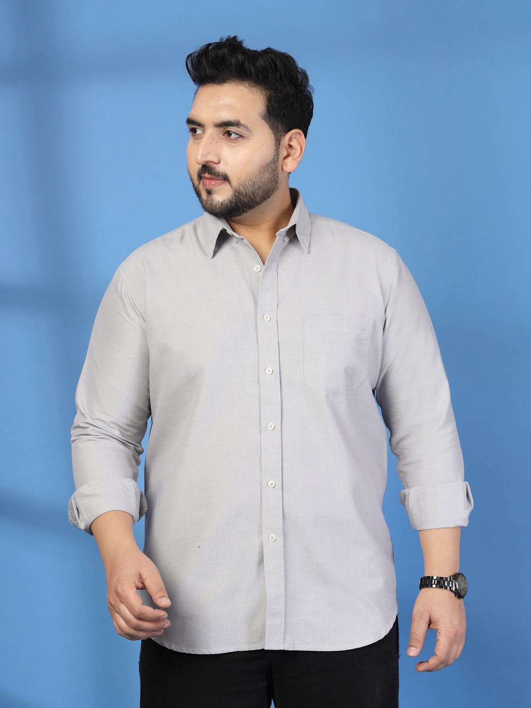 Plus Size Men Classic Casual Shirt