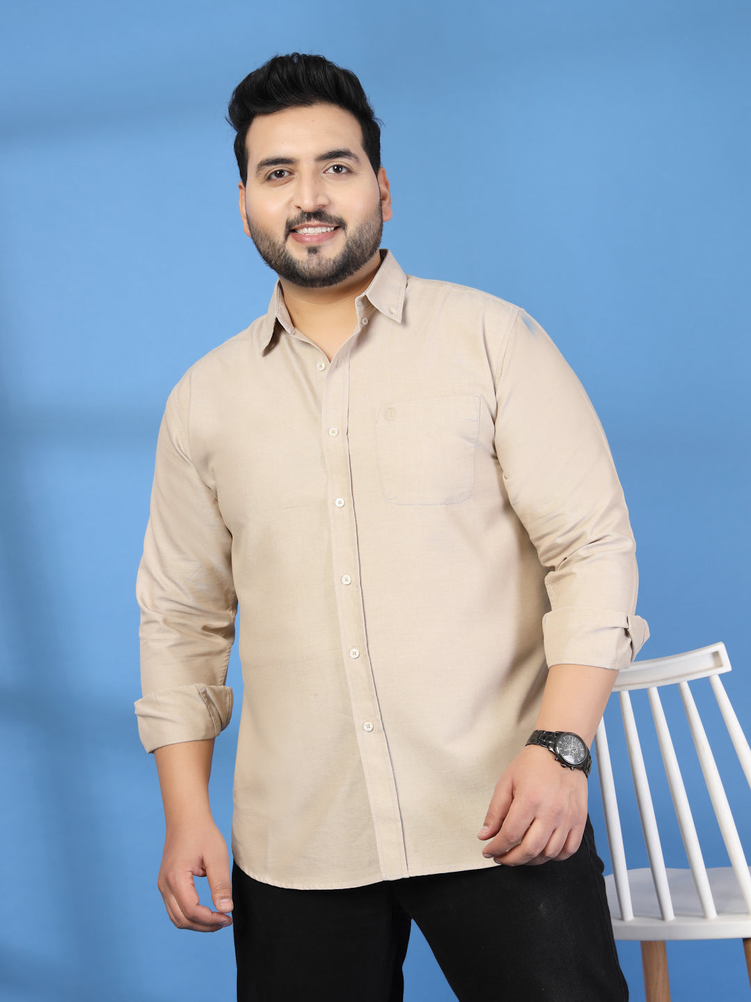 Plus Size Men Classic Casual Shirt