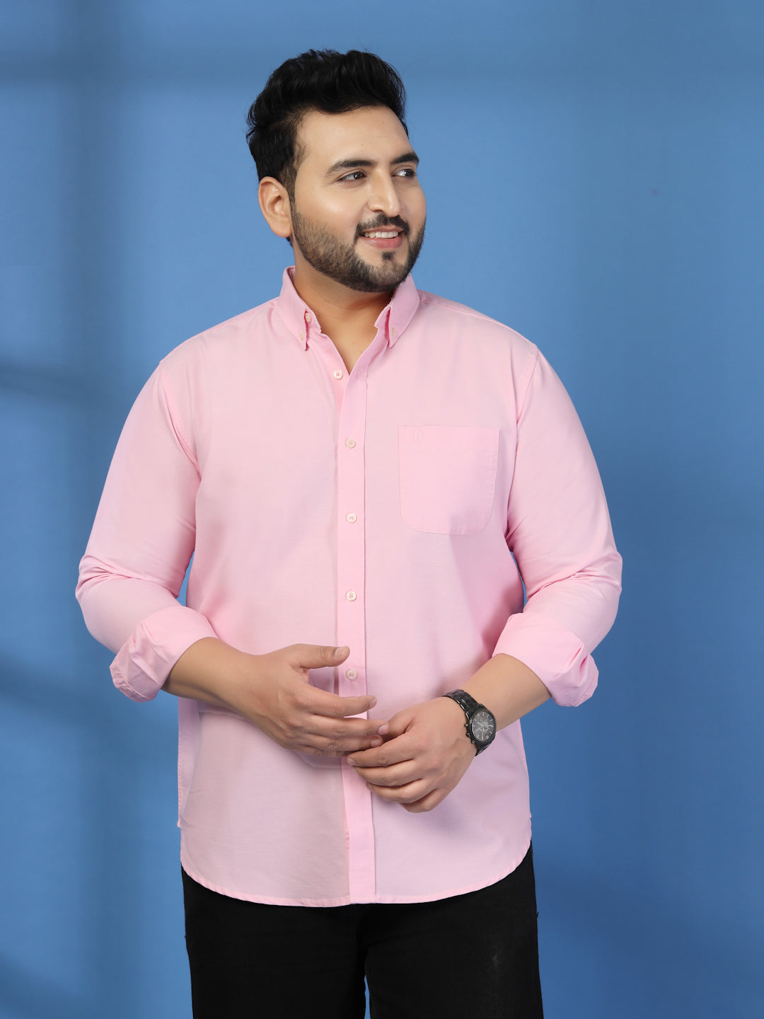 Plus Size Men Classic Casual Shirt