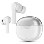 Chrome White Airdopes 300, Cinematic Spatial Audio, 50HRS Battery, 4Mic AI ENx, Fast Charge, App Support, Low Latency