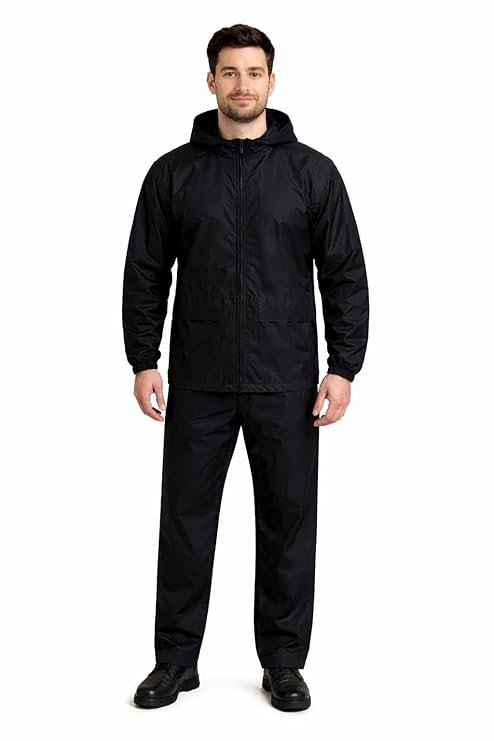 Full Body Waterproof Rain Suit for Men Jacket and Pant Set