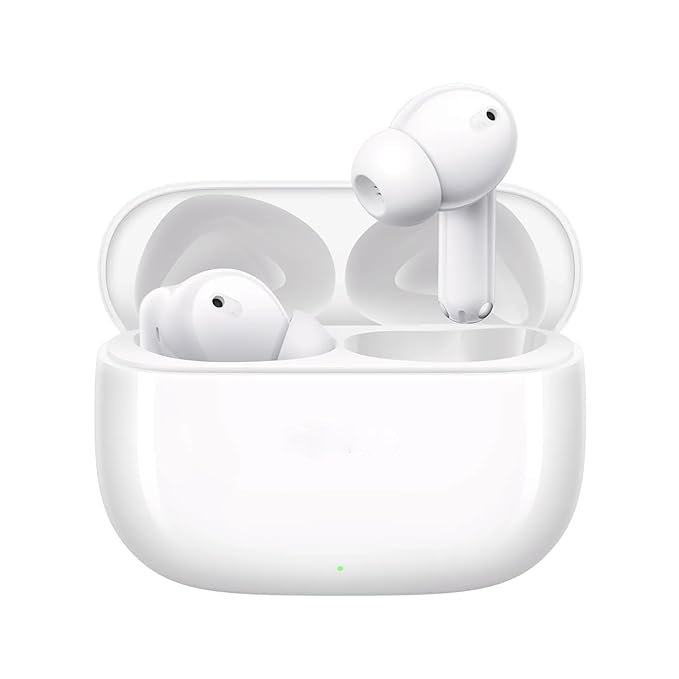 Agile White Buds T310 True Wireless in-Ear Earbuds with 46dB Hybrid ANC, 360? Spatial Audio