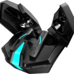 Xo6 Gaming Black Earbuds with 35MS Low Latency, RGB LED, 13MM Drivers & 50H Playtime Bluetooth